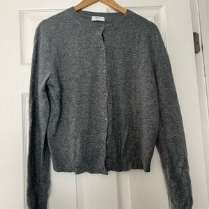 Aritzia Charcoal Cardigan Sweater